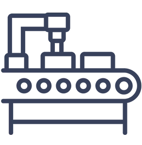 Pictogram of a production plant